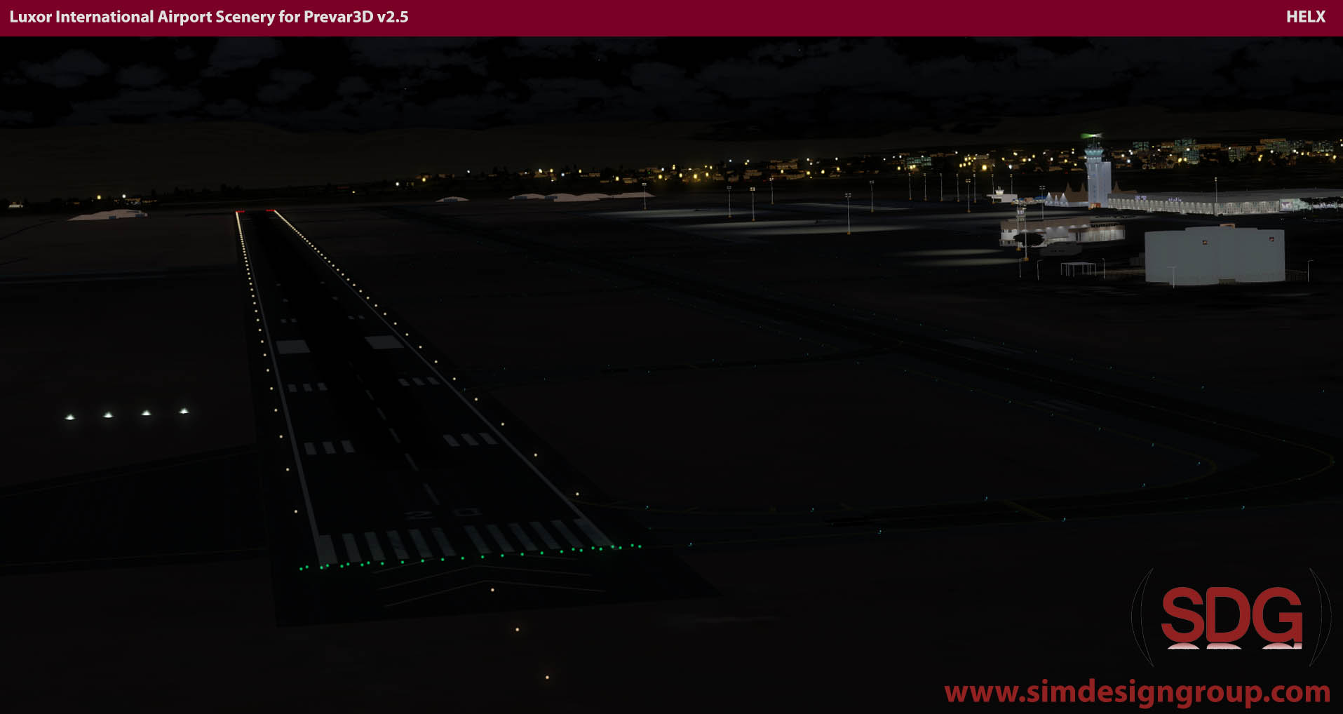 Luxor Intl Airport Scenery for Prepar3D v2.x - HELX P3D