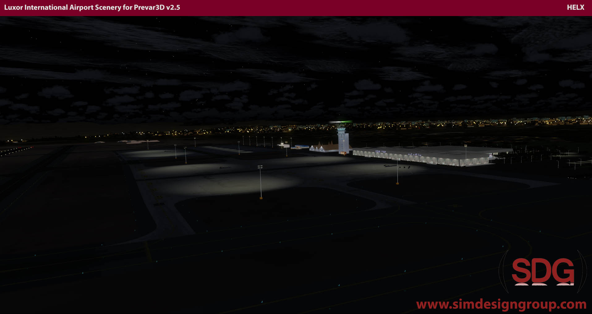 Luxor Intl Airport Scenery for Prepar3D v2.x - HELX P3D