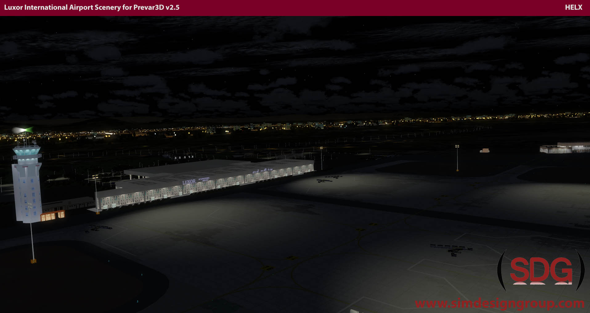 Luxor Intl Airport Scenery for Prepar3D v2.x - HELX P3D