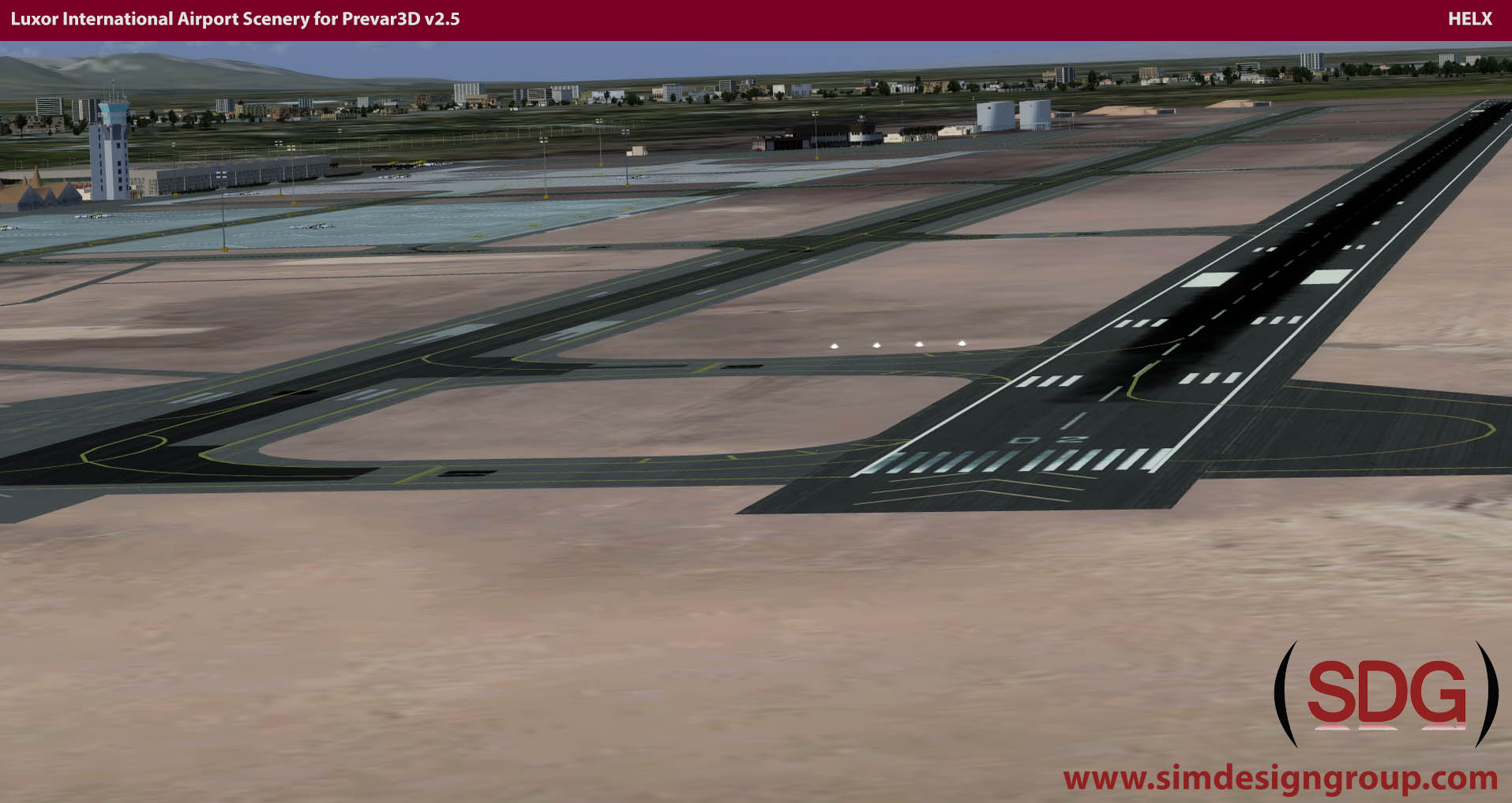 Luxor Intl Airport Scenery for Prepar3D v2.x - HELX P3D
