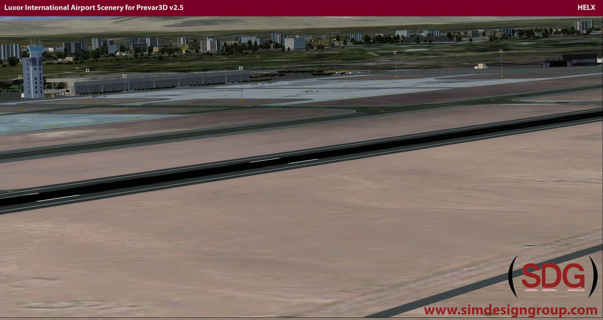 Luxor Intl Airport Scenery for Prepar3D v2.x - HELX P3D