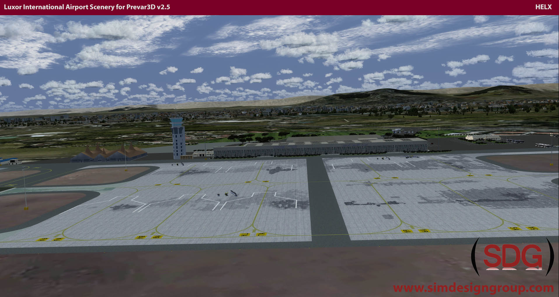 Luxor Intl Airport Scenery for Prepar3D v2.x - HELX P3D