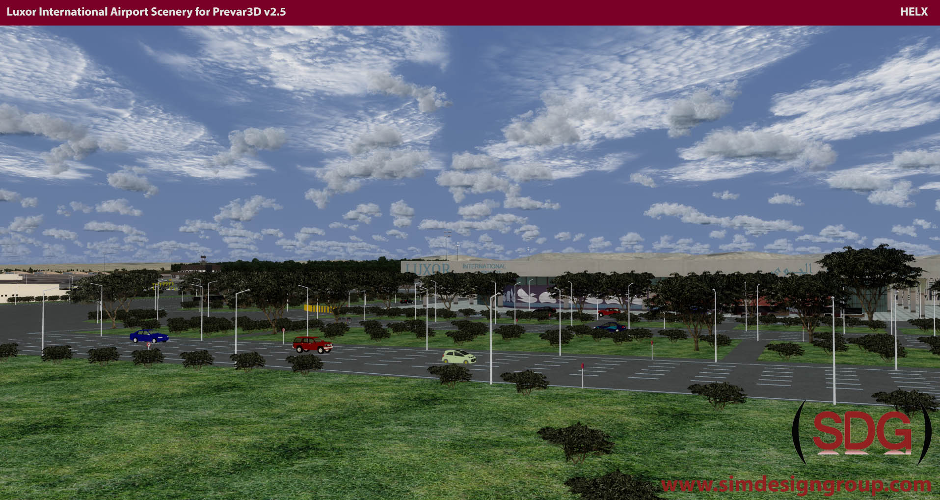 Luxor Intl Airport Scenery for Prepar3D v2.x - HELX P3D